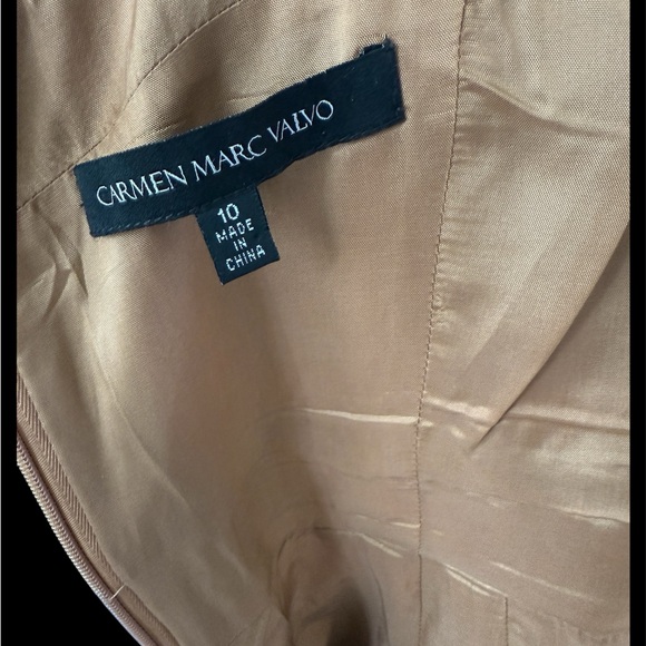 Elegant Gold Designer Dress - Picture 3 of 5